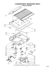 04 - Compartment Separator parts for Whirlpool Refrigerator ET18HKXSW05 from AppliancePartsPros.com