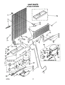 07 - Unit parts for Whirlpool Refrigerator ET18HKXSW05 from AppliancePartsPros.com