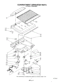 04 - Compartment Separator parts for Whirlpool Refrigerator ET18HKXSW07 from AppliancePartsPros.com