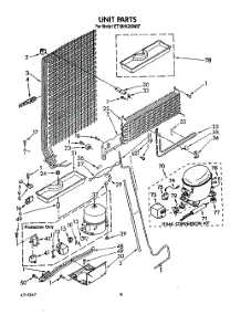 07 - Unit parts for Whirlpool Refrigerator ET18HKXSW07 from AppliancePartsPros.com
