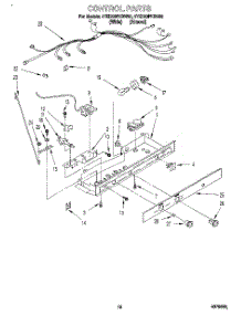 08 - Control, Lit / Optional parts for Whirlpool Refrigerator 4YED20PKBN00 from AppliancePartsPros.com
