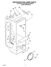 02 - Refrigerator Liner parts for Whirlpool Refrigerator ED2NTQXKT03 from AppliancePartsPros.com