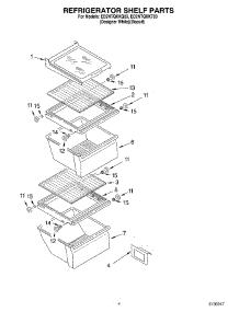 03 - Refrigerator Shelf parts for Whirlpool Refrigerator ED2NTQXKT03 from AppliancePartsPros.com
