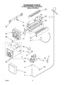 12 - Ice Maker, Optional parts for Whirlpool Refrigerator ED2NTQXKT03 from AppliancePartsPros.com