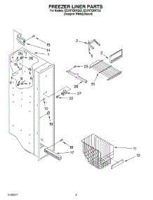 04 - Freezer Liner parts for Whirlpool Refrigerator ED2NTQXKQ03 from AppliancePartsPros.com