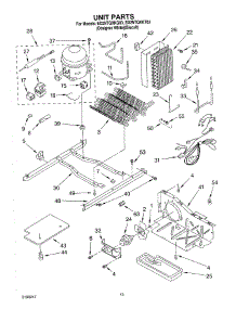 09 - Unit parts for Whirlpool Refrigerator ED2NTQXKQ03 from AppliancePartsPros.com