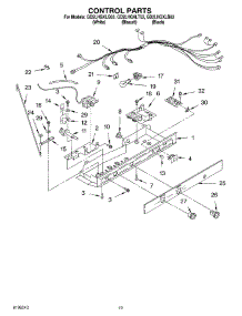 12 - Control parts for Whirlpool Refrigerator GD2LHGXLB03 from AppliancePartsPros.com