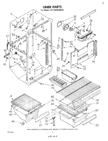 03 - Liner parts for Whirlpool Refrigerator ET17AKXLWR0 from AppliancePartsPros.com