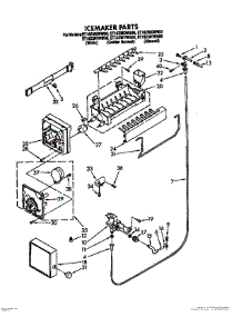 09 - Icemaker, Lit / Optional parts for Whirlpool Refrigerator ET16ZMXWN00 from AppliancePartsPros.com