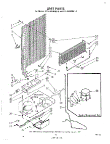 06 - Unit parts for Whirlpool Refrigerator ET17JKXMWR0 from AppliancePartsPros.com