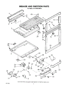 04 - Breaker And Partition parts for Whirlpool Refrigerator ET17HKXLWR0 from AppliancePartsPros.com