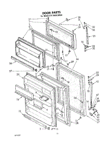 06 - Door, Lit / Optional parts for Whirlpool Refrigerator ET17HKXLWR0 from AppliancePartsPros.com
