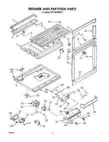 04 - Breaker And Partition parts for Whirlpool Refrigerator ET17HKXRGR0 from AppliancePartsPros.com