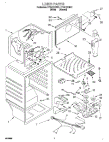 05 - Liner parts for Whirlpool Refrigerator ET18HTXDW01 from AppliancePartsPros.com