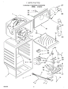 03 - Liner parts for Whirlpool Refrigerator ET18JKXDN04 from AppliancePartsPros.com