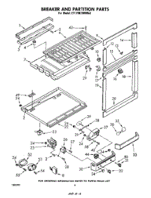 04 - Breaker And Partition parts for Whirlpool Refrigerator ET17HK1MWR0 from AppliancePartsPros.com