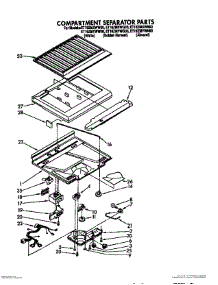 04 - Compartment Separator parts for Whirlpool Refrigerator ET16ZMYWN00 from AppliancePartsPros.com