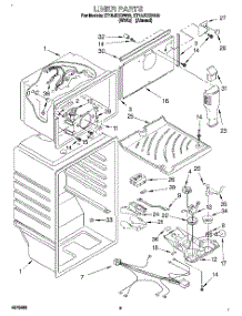 03 - Liner parts for Whirlpool Refrigerator ET18JKXDN03 from AppliancePartsPros.com
