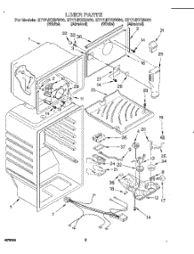03 - Liner parts for Whirlpool Refrigerator ET17JKYBW00 from AppliancePartsPros.com