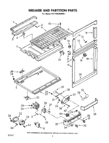 04 - Breaker And Partition parts for Whirlpool Refrigerator ET17HKXMWR1 from AppliancePartsPros.com