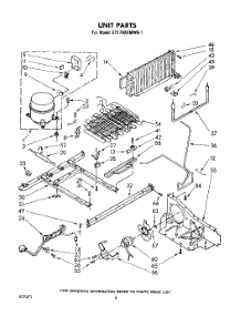 05 - Unit parts for Whirlpool Refrigerator ET17HKXMWR1 from AppliancePartsPros.com