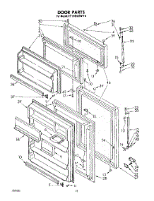 06 - Door, Lit / Optional parts for Whirlpool Refrigerator ET17HKXRCR0 from AppliancePartsPros.com