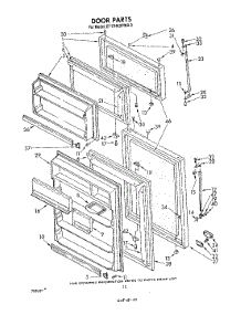 06 - Door , Not Illustrated parts for Whirlpool Refrigerator ET17HKXPWR0 from AppliancePartsPros.com