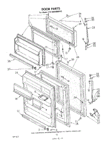 06 - Door , Lit / Optional parts for Whirlpool Refrigerator ET17HKXMWR0 from AppliancePartsPros.com
