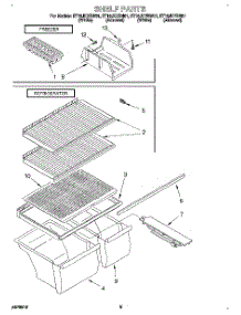 05 - Shelf, Lit / Optional parts for Whirlpool Refrigerator ET16JKYBW01 from AppliancePartsPros.com
