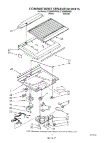 04 - Compartment Separator parts for Whirlpool Refrigerator ET18HMXWN00 from AppliancePartsPros.com