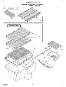 05 - Shelf, Lit / Optional parts for Whirlpool Refrigerator ET18HNXDW03 from AppliancePartsPros.com