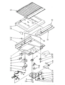Compartment Separator parts for Whirlpool Refrigerator ET16JKYSF01 from AppliancePartsPros.com