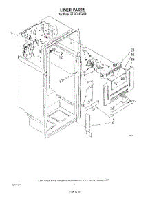03 - Liner parts for Whirlpool Refrigerator ET18GKXSW04 from AppliancePartsPros.com