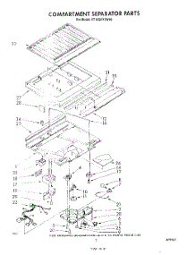 04 - Compartment Separator parts for Whirlpool Refrigerator ET18GKXSW04 from AppliancePartsPros.com