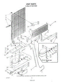 07 - Unit parts for Whirlpool Refrigerator ET18GKXSW04 from AppliancePartsPros.com