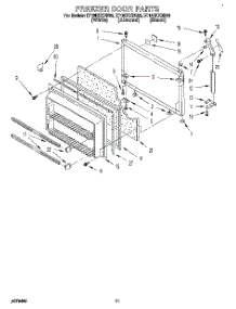 07 - Freezer Door parts for Whirlpool Refrigerator ET18DKXBN00 from AppliancePartsPros.com