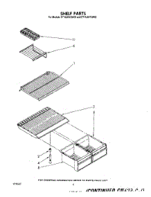 05 - Shelf parts for Whirlpool Refrigerator ET16JKYSW00 from AppliancePartsPros.com