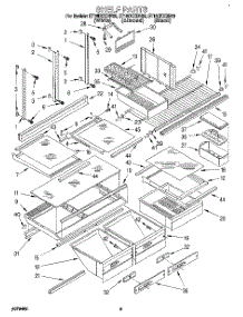 04 - Shelf, Lit / Optional parts for Whirlpool Refrigerator ET18DKXBB00 from AppliancePartsPros.com