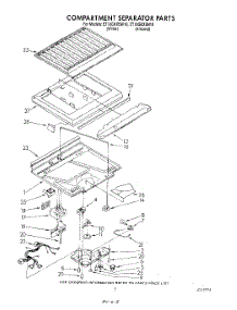 04 - Compartment Separator parts for Whirlpool Refrigerator ET18GKXSW10 from AppliancePartsPros.com