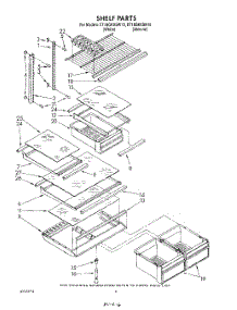 05 - Shelf parts for Whirlpool Refrigerator ET18GKXSW10 from AppliancePartsPros.com