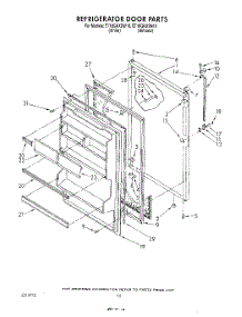 08 - Refrigerator Door , Lit / Optional parts for Whirlpool Refrigerator ET18GKXSW10 from AppliancePartsPros.com