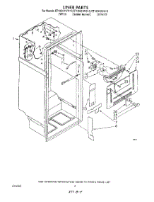 03 - Liner parts for Whirlpool Refrigerator ET18GKXWN10 from AppliancePartsPros.com