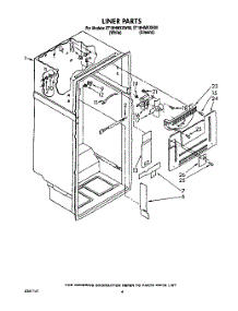 03 - Liner parts for Whirlpool Refrigerator ET18HMXXW00 from AppliancePartsPros.com