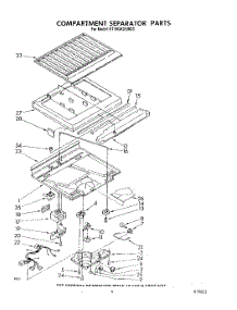 04 - Compartment Separator parts for Whirlpool Refrigerator ET18GKXSW03 from AppliancePartsPros.com