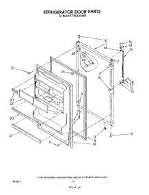 08 - Refrigerator Door, Lit / Optional parts for Whirlpool Refrigerator ET18GKXSW03 from AppliancePartsPros.com