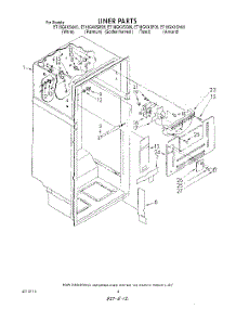 03 - Liner parts for Whirlpool Refrigerator ET18GKXSW06 from AppliancePartsPros.com