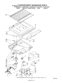 04 - Compartment Separator parts for Whirlpool Refrigerator ET18GKXSW06 from AppliancePartsPros.com