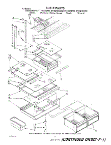 05 - Shelf parts for Whirlpool Refrigerator ET18GKXSW06 from AppliancePartsPros.com
