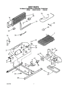 05 - Unit parts for Whirlpool Refrigerator ET18DKXZW00 from AppliancePartsPros.com