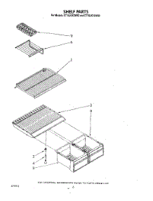 05 - Shelf parts for Whirlpool Refrigerator ET16JKYSN02 from AppliancePartsPros.com